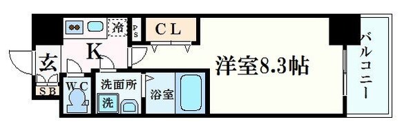 エスリード江坂公園の物件間取画像